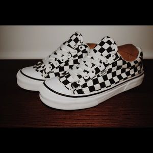 Checkered Lace-Up Vans